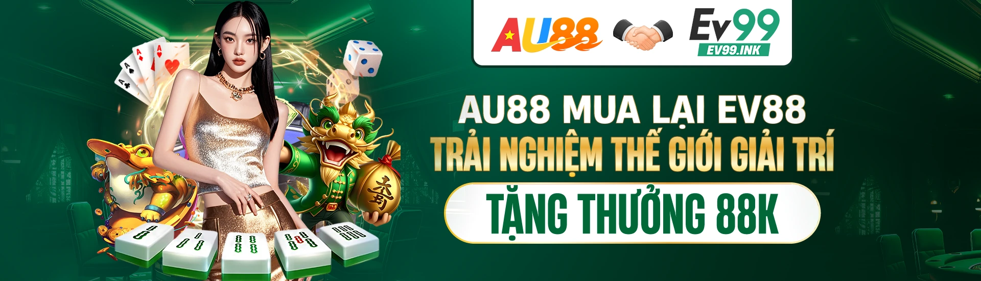 Banner chính thức website nhà cái EV99 bản PC